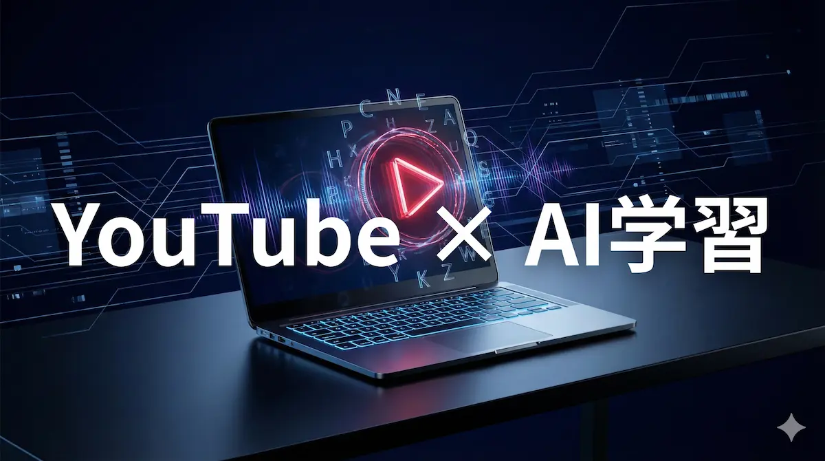 YouTubeとAIを活用した英語学習のアイキャッチ画像