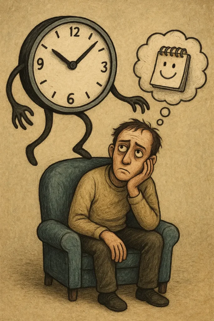 ChatGPTが生成したProcrastination（先延ばし）を表現するイメージ画像