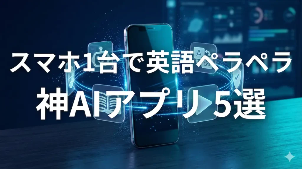 英語学習におすすめの神AIアプリ5選のイメージ画像