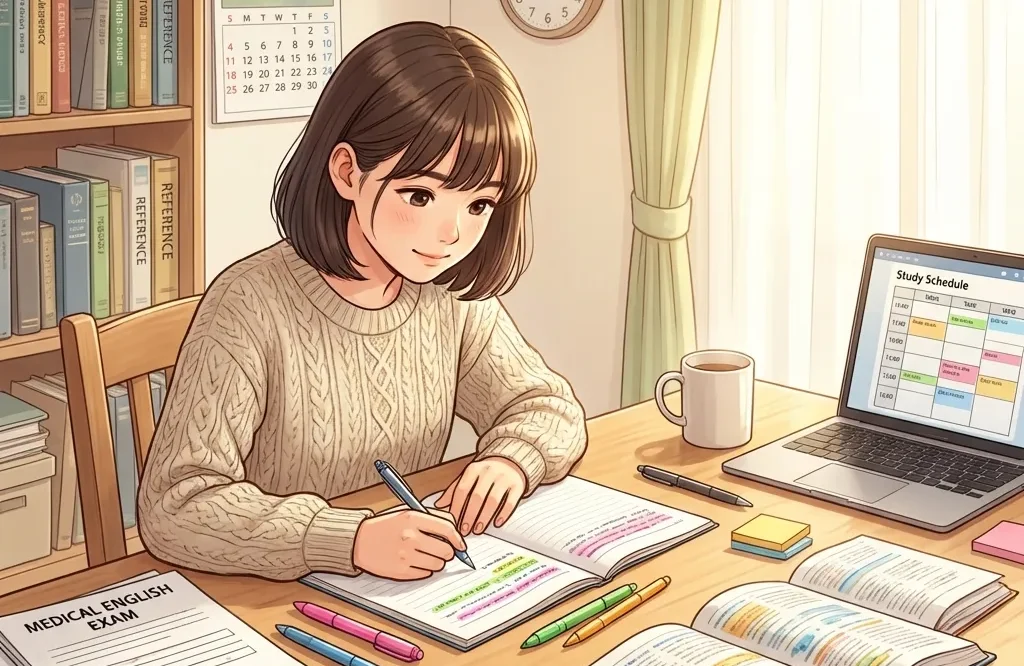 試験対策を立てる医学部受験生