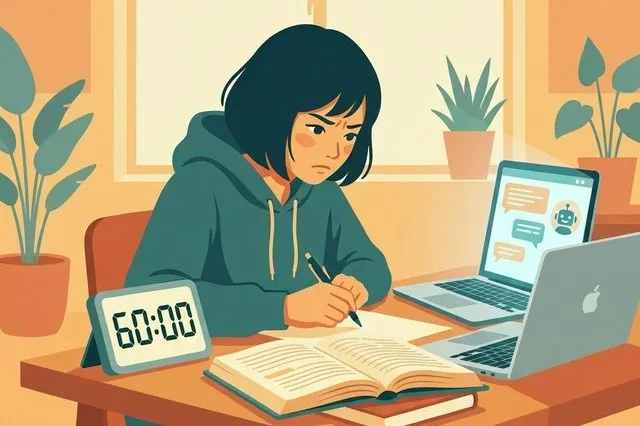 60分タイマーと戦う受験生