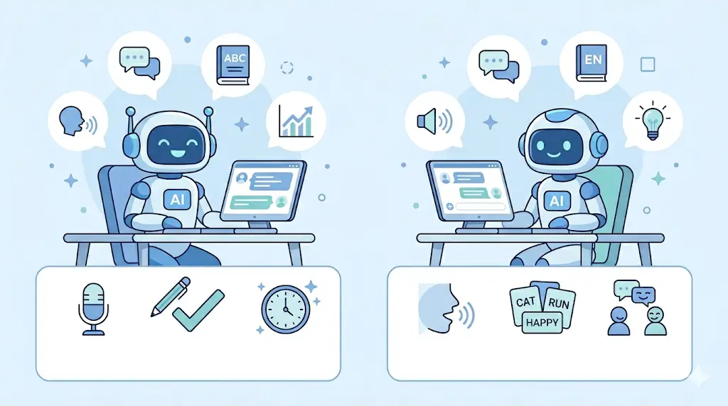 ClaudeとChatGPTの英語学習比較