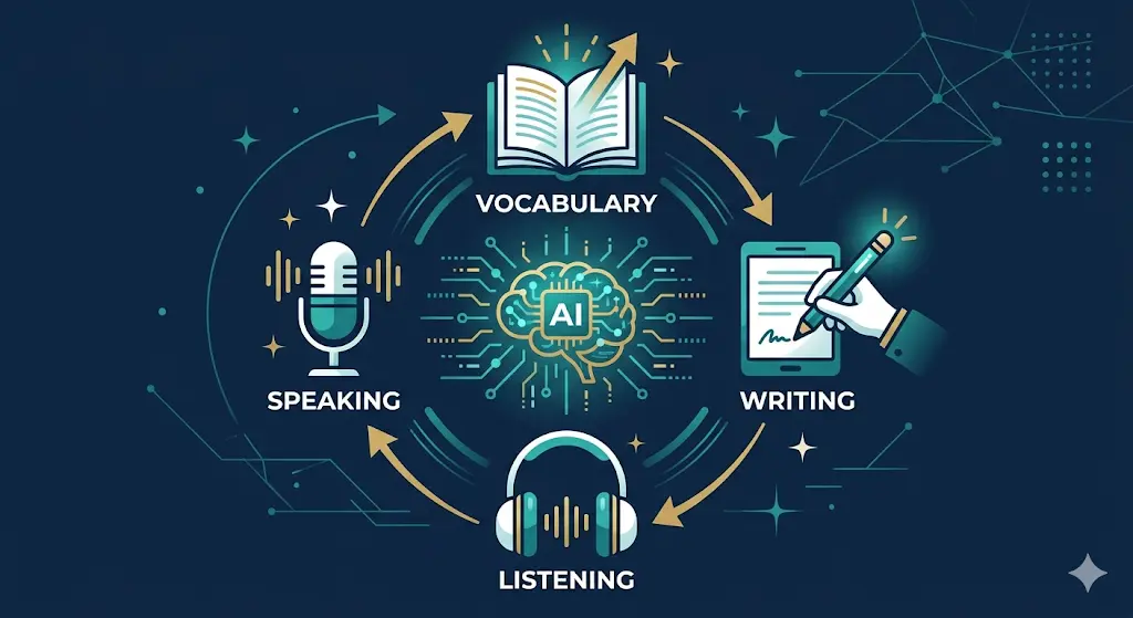 英検準1級 AIを使った全スキル学習サイクル