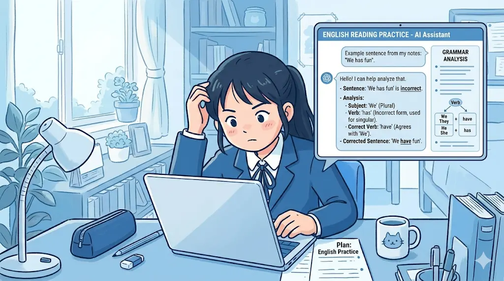 AI 英語長文 読解コーチング