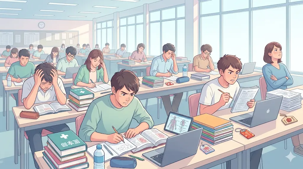 医学部受験の競争環境を表すイメージ