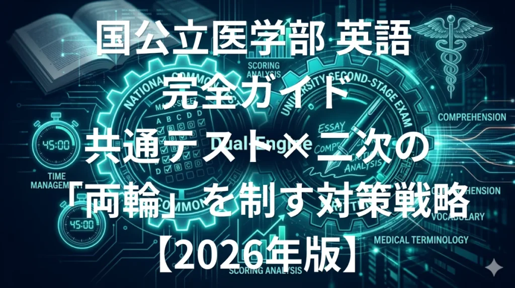 国公立医学部 英語の傾向と対策 - 共通テストと二次の両輪を制す完全ガイド2026年版