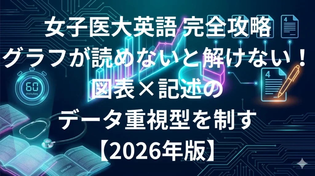 東京女子医科大学医学部英語 傾向と対策 60分図表データ重視型完全攻略ガイド2026年版