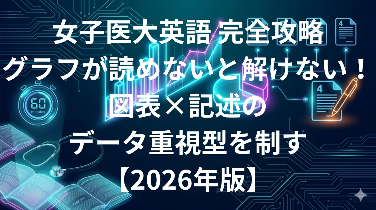 東京女子医科大学医学部英語 傾向と対策 60分図表データ重視型完全攻略ガイド2026年版
