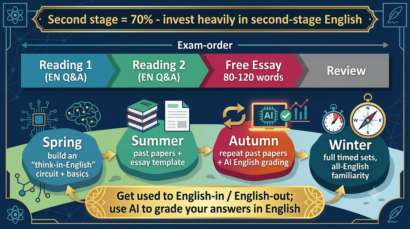 金沢大学医学類 英語の学習ロードマップ - 二次重視の時間配分と年間計画