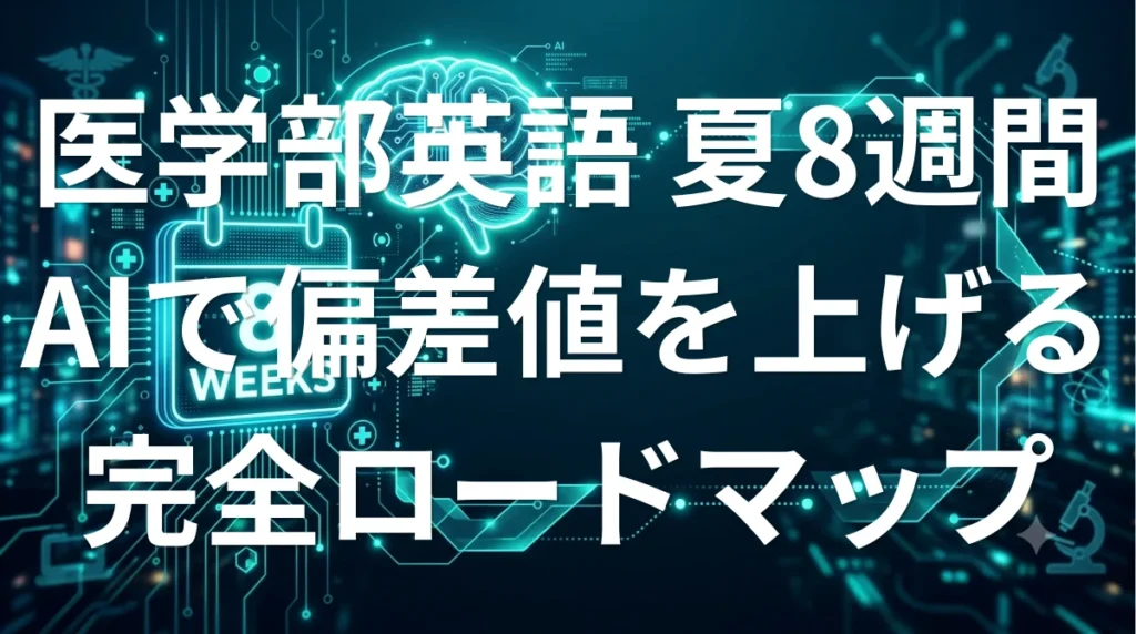 医学部英語AI夏期特訓ロードマップ - 8週間で偏差値を上げるAI学習完全ガイド
