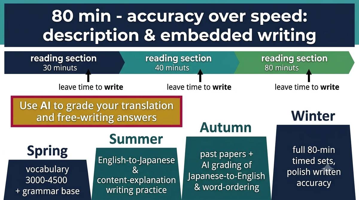 三重大学医学部 英語対策のAI活用ロードマップを示す図解