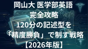 岡山大学医学部 英語の傾向と対策 - 120分の記述型を精度勝負で制す国公立攻略法2026年版